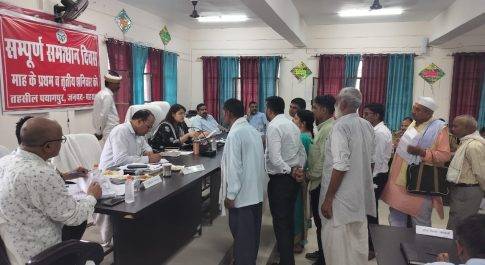 सीडीओ की अध्यक्षता में तहसील पयागपुर में सम्पन्न हुआ सम्पूर्ण समाधान दिवस