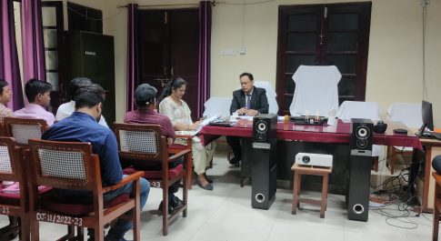 राष्ट्रीय लोक अदालत की सफलता के लिए जिले के अधिकारियों के साथ बैठक सम्पन्न