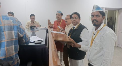 राजसमंद विधानसभा क्षेत्र से आप प्रत्याशी डॉ. घनश्याम मुर्डिया ने किया नामांकन दाखिल