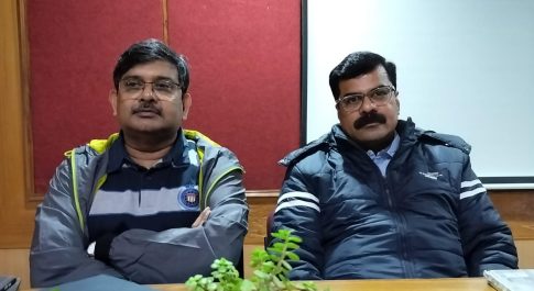 हिन्दू कॉलेज में विवेक निराला और बसंत त्रिपाठी का कविता पाठ 
