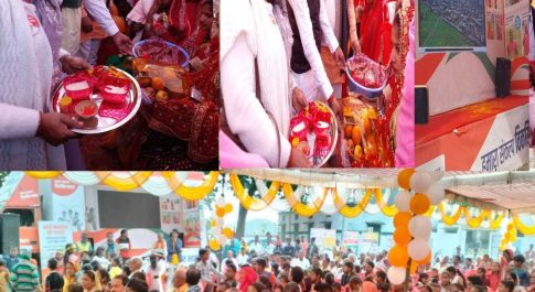 बृजमनगंज ब्लॉक में संकल्प यात्रा के माध्यम से लोगों को किया गया जागरूक