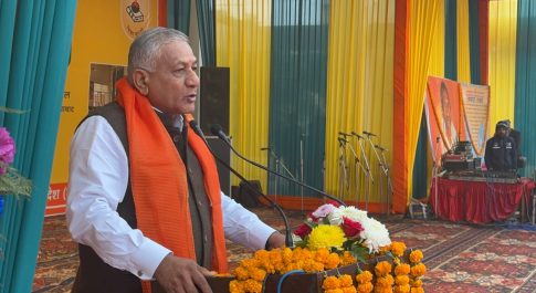 समुत्कर्ष विद्यार्थी समागम में बतौर मुख्य अतिथि के रूप में उपस्थित हुए केंद्रीय मंत्री जनरल डॉक्टर वीके सिंह