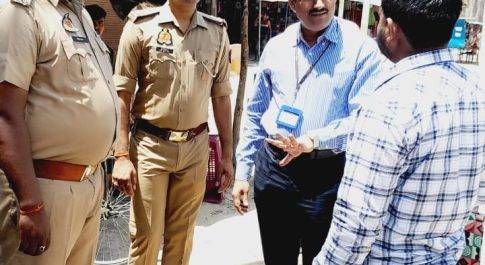 व्यय प्रेक्षक टी. सेंथिल मुरूगन ने किया महसी क्षेत्र का भ्रमण