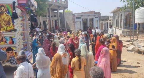 पुलिस संरक्षण में निकली मेघवालो की बिन्दोली 