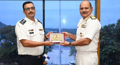 जॉर्डन सशस्त्र बल प्रशिक्षण प्रतिनिधिमंडल की दक्षिणी नौसेना कमान और भारतीय नौसेना अकादमी की पहली यात्रा