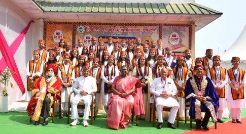 राष्ट्रपति की हिमाचल प्रदेश के केंद्रीय विश्वविद्यालय के 7वें दीक्षांत समारोह में गरिमामयी उपस्थिति