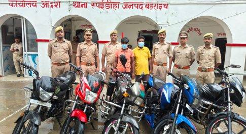 अंतर्जनपदीय ऑटो लिफ्टर गिरोह का हुआ पर्दाफाश, दो हिस्ट्रीशीटर चोरी की 5 मोटरसाइकिलों सहित गिरफ्तार