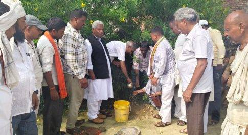 राजीव गाँधी वृहद वृक्षारोपण अभियान के तहत हुआ वृक्षारोपण