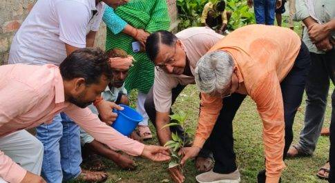 मेरी मां अमृत वन उत्सव के तहत 4 हजार पौधे रोपे गए