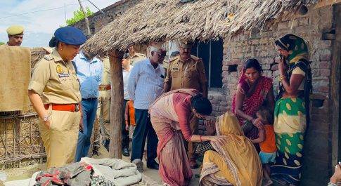 हिंसक वन्यजीव प्रभावित क्षेत्रों का डीएम व एसपी ने किया भ्रमण