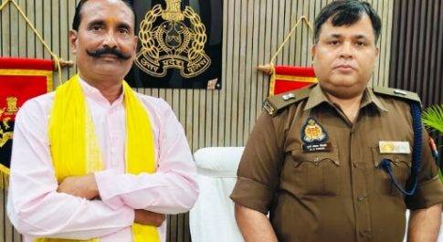 एएसपी बहराइच से परशुराम सेना के पदाधिकारियों ने की शिष्टाचार भेंट
