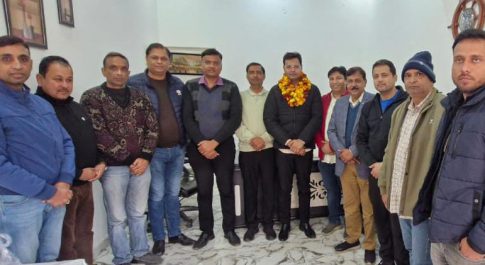 नवनियुक्त मंडल अध्यक्ष हेमंत त्यागी का हुआ स्वागत