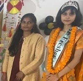 बृजमनगंज की बेटी बनी मिस फ्रेशर