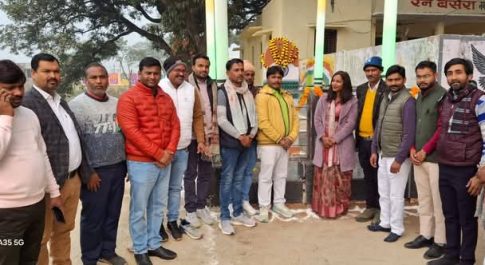 बृजमनगंज नगर पंचायत मे हर्षोल्लास के साथ मना गणतंत्र दिवस