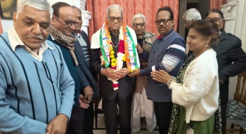 भोपाल के वरिष्ठ साहित्यकार प्रो. डॉ. हरि जोशी कोटा में सम्मानित,