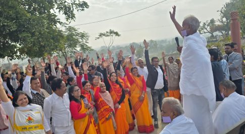 राजसमंद झील की पाल पर अनुशासन रैली एवं प्रेक्षा ध्यान, मुद्रा विज्ञान प्रयोग कराए