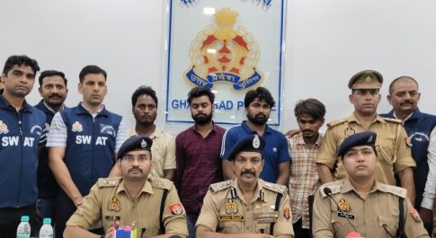 गोलियों की तड़तड़ाहट से गूंजा वसुंधरा, पुलिस मुठभेड़ के बाद 3 शातिर लुटेरे गिरफ्तार