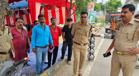 मुख्य अग्निशमन अधिकारी राहुल पाल ने अग्नि सुरक्षा के दृष्टिकोण कांवड़ शिविरों की चैंकिंग की